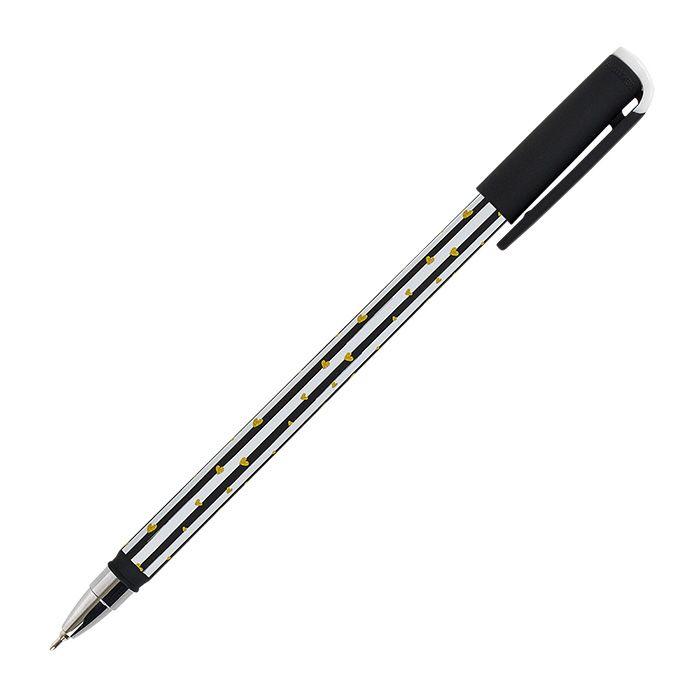 Ручка шариковая Lorex B&W Straps Серия Slim Soft 0.5мм синий цвет 24шт