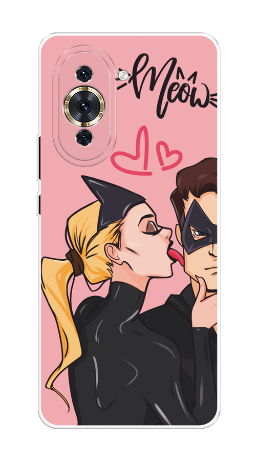 

Чехол Awog на Huawei Nova 10 Pro "Kiss of Cat Woman", Розовый;черный;бежевый, 6109050-1