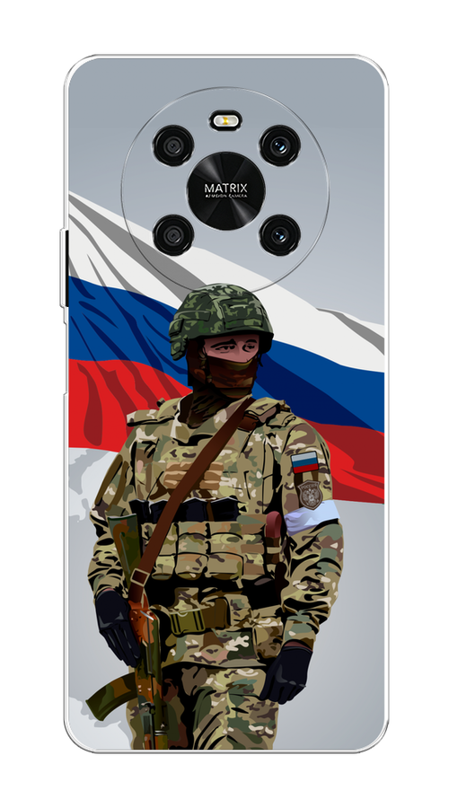 

Чехол Awog на Honor X9 4G/Magic4 Lite 4G "Солдат с флагом", Белый;синий;красный;зеленый, 6108150-1