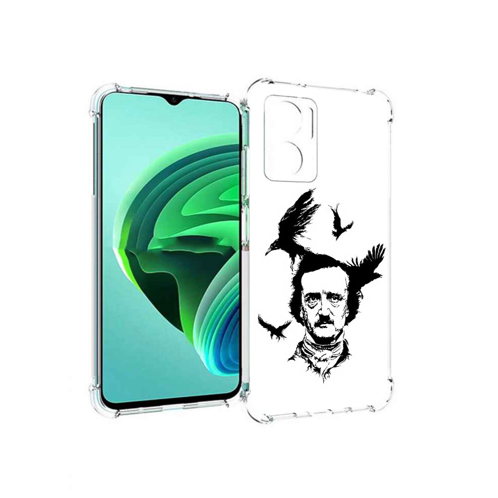 

Чехол MyPads Эдгар Аллан черно белый для Xiaomi Redmi Note 11E 5G/Redmi 11 Prime 5G, Прозрачный, Tocco