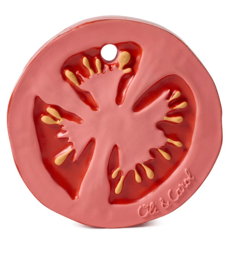 

Прорезыватель детский, oli&carol, для зубов renato the tomato, Красный