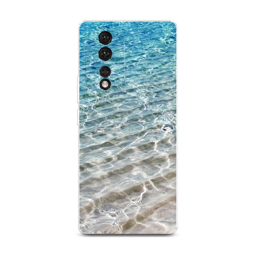 

Чехол Awog на Honor 80 "Волны 10", Голубой, 6120350-4