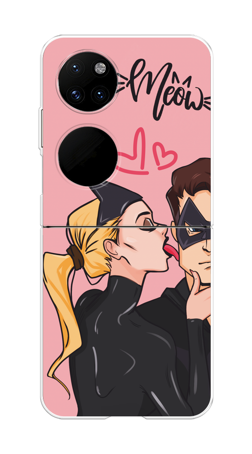

Чехол Awog на Huawei P50 Pocket "Kiss of Cat Woman", Розовый;черный;бежевый, 6107450-1