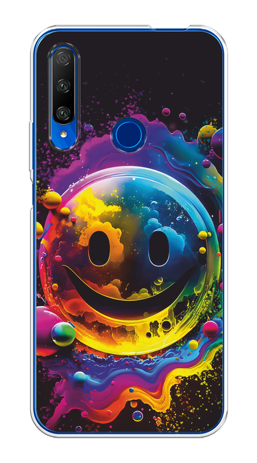 

Чехол Awog на Huawei Honor 9X Premium "Кислотный смайл", Фиолетовый;желтый;синий, 610650-1