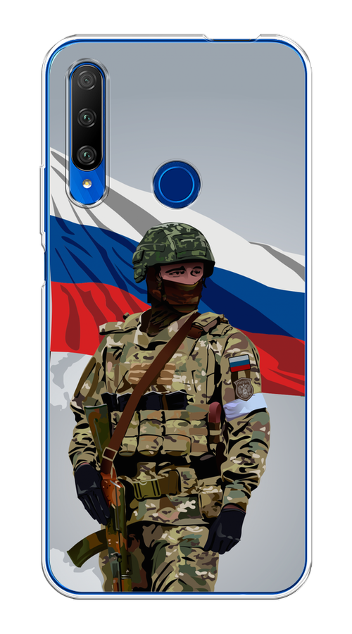 

Чехол Awog на Huawei Honor 9X Premium "Солдат с флагом", Белый;синий;красный;зеленый, 610650-1