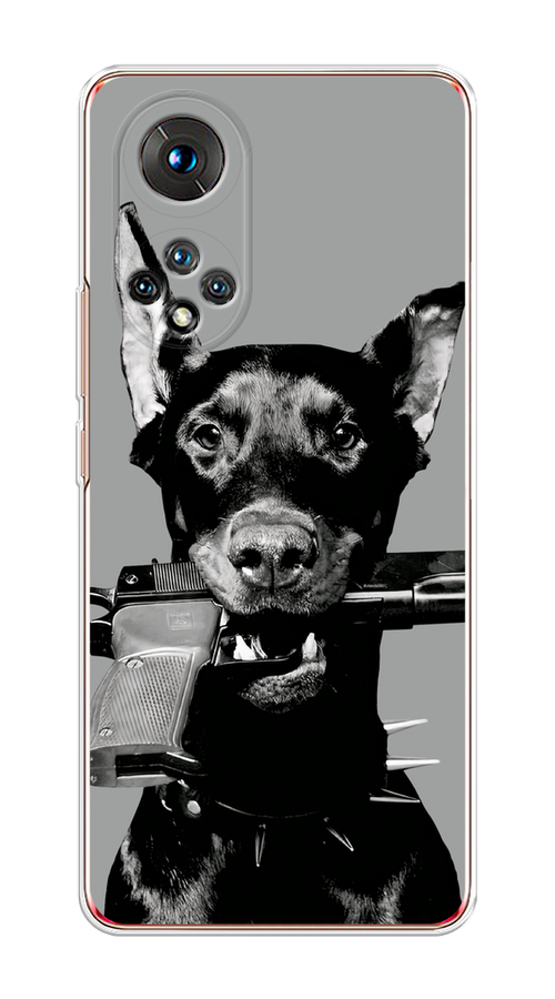 

Чехол Awog на Honor 50/Nova 9 "Доберман", Серый, 6105450-1