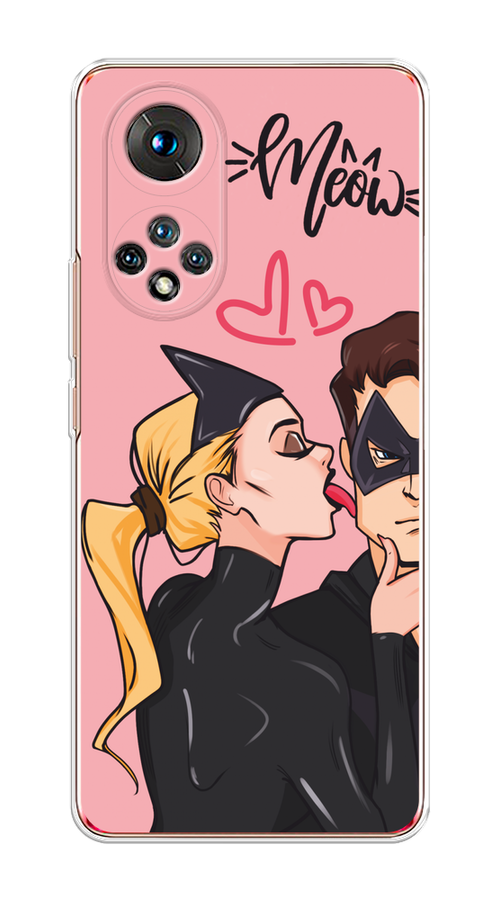 

Чехол Awog на Honor 50/Nova 9 "Kiss of Cat Woman", Розовый;черный;бежевый, 6105450-1