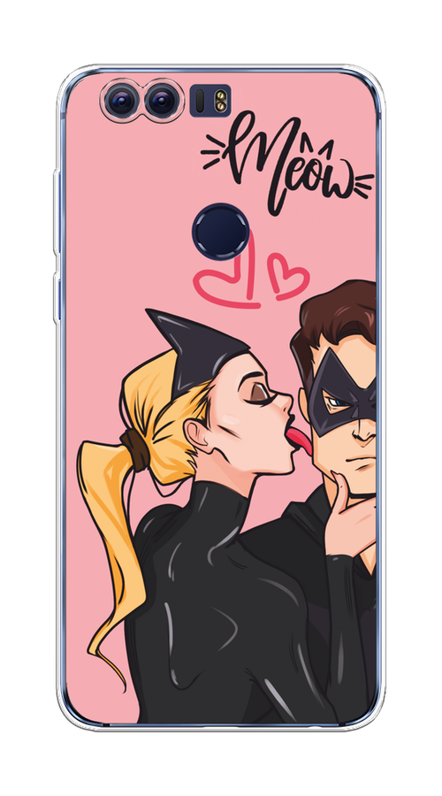 

Чехол Awog на Honor 8 "Kiss of Cat Woman", Розовый;черный;бежевый, 60950-1