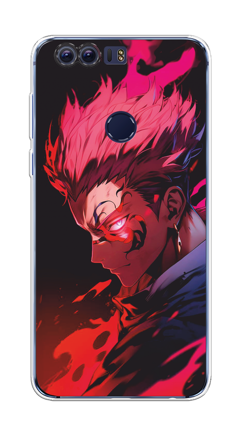 

Чехол Awog на Honor 8 "Взгляд Сукуны", Розовый;красный;черный, 60950-1