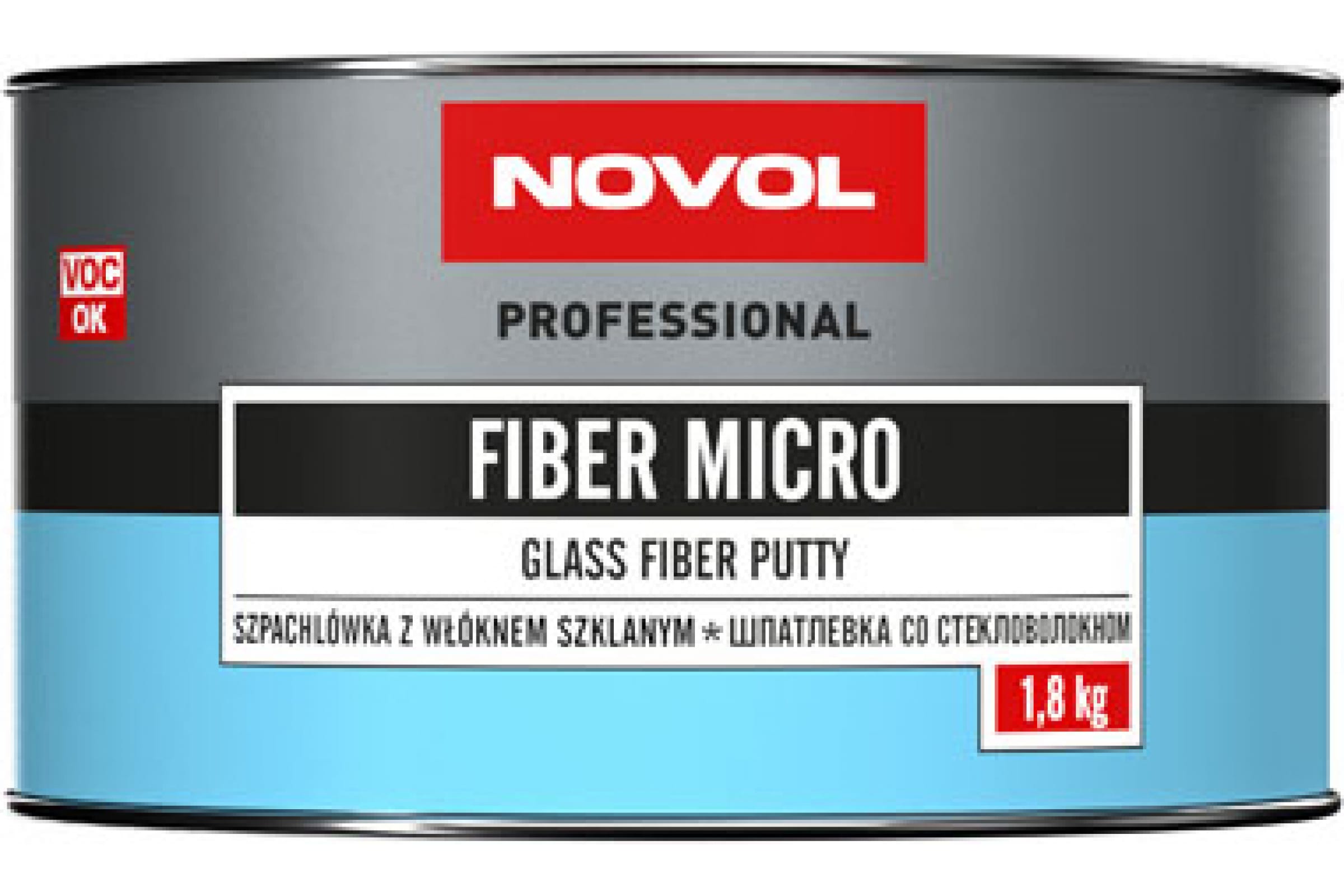 Шпатлевка Novol FIBER MICRO с коротким стекловолокном 1.8 кг X6125838 fiber gel для наращивания ногтей со стекловолокном led uv 15 мл прозрачный