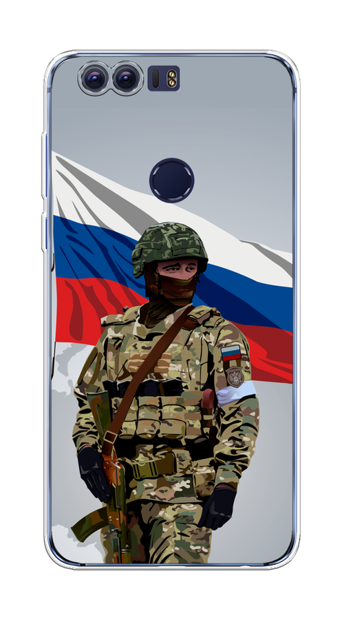 

Чехол Awog на Honor 8 "Солдат с флагом", Белый;синий;красный;зеленый, 60950-1