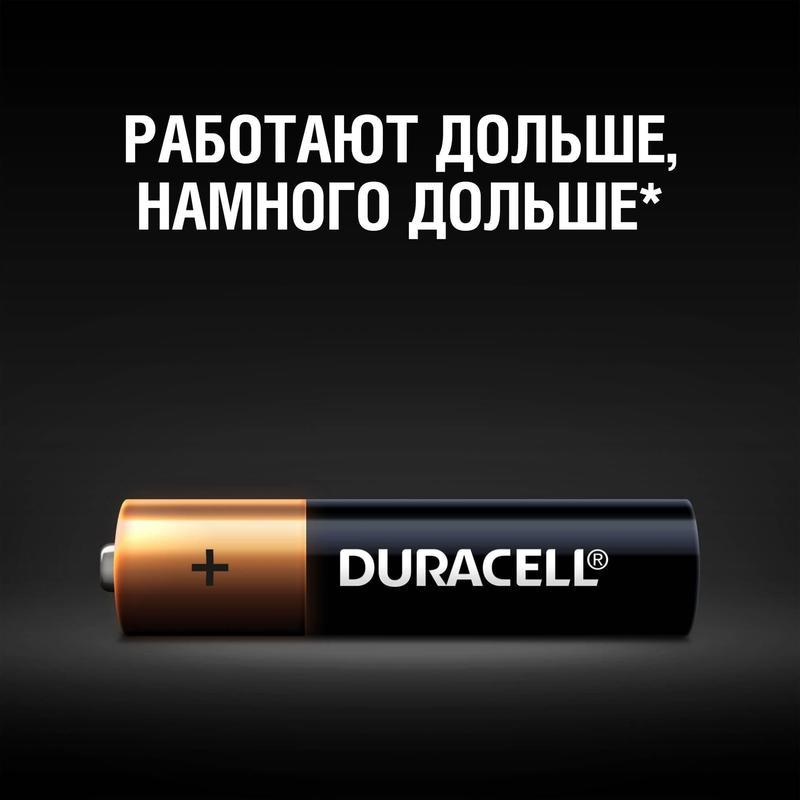 

Батарейка Duracell Basic AAA/LR03-4BL (1.5 В) алкалиновая (блистер, 4шт.) (81480363)