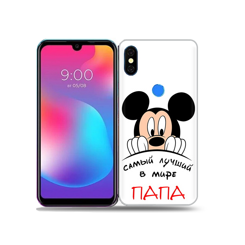

Чехол MyPads Tocco для BQ 5730L Самай лучший папа Микки Маус, Прозрачный, Tocco