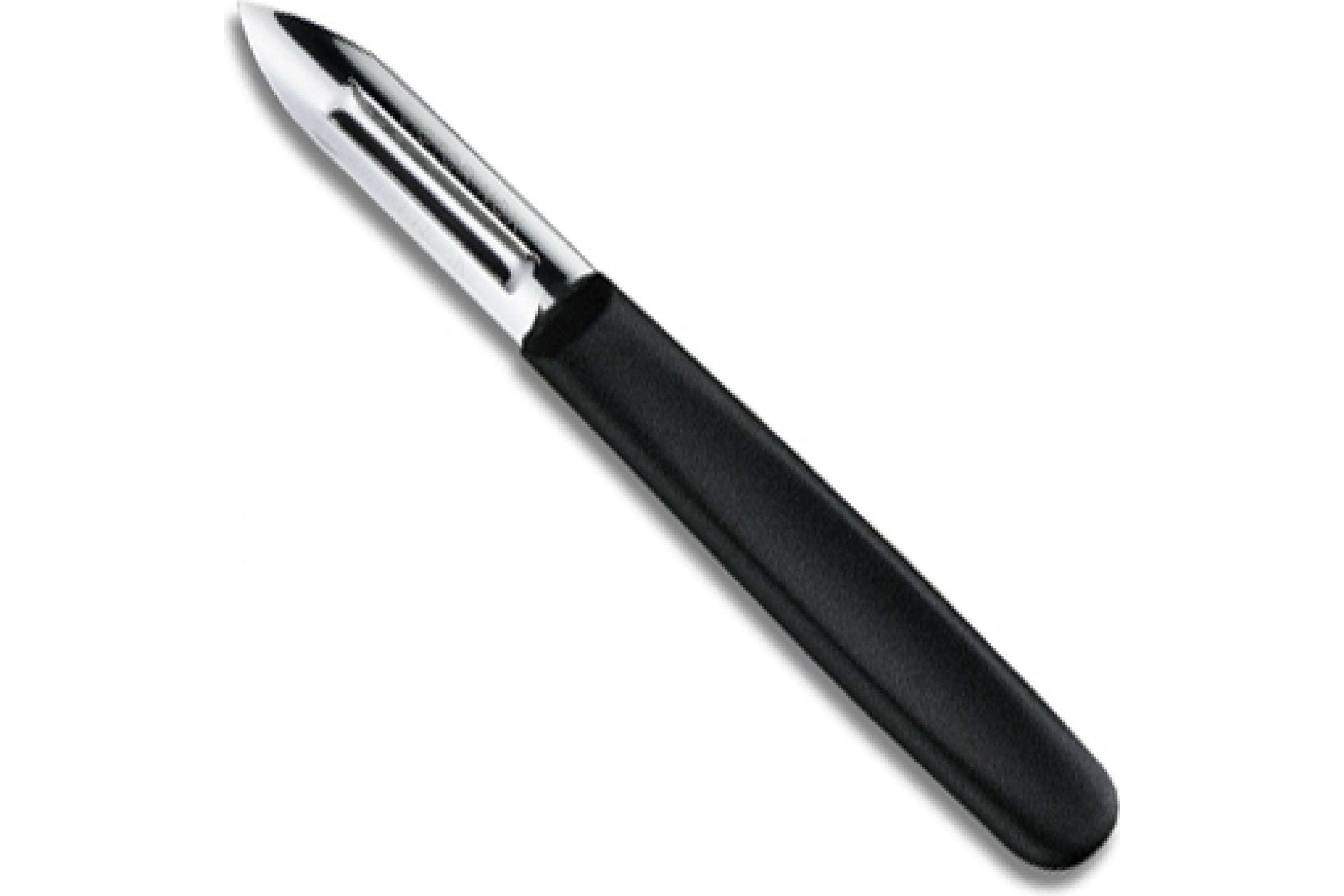

Нож для очистки картофеля Victorinox 2 режущих стороны, черный, 5.0203