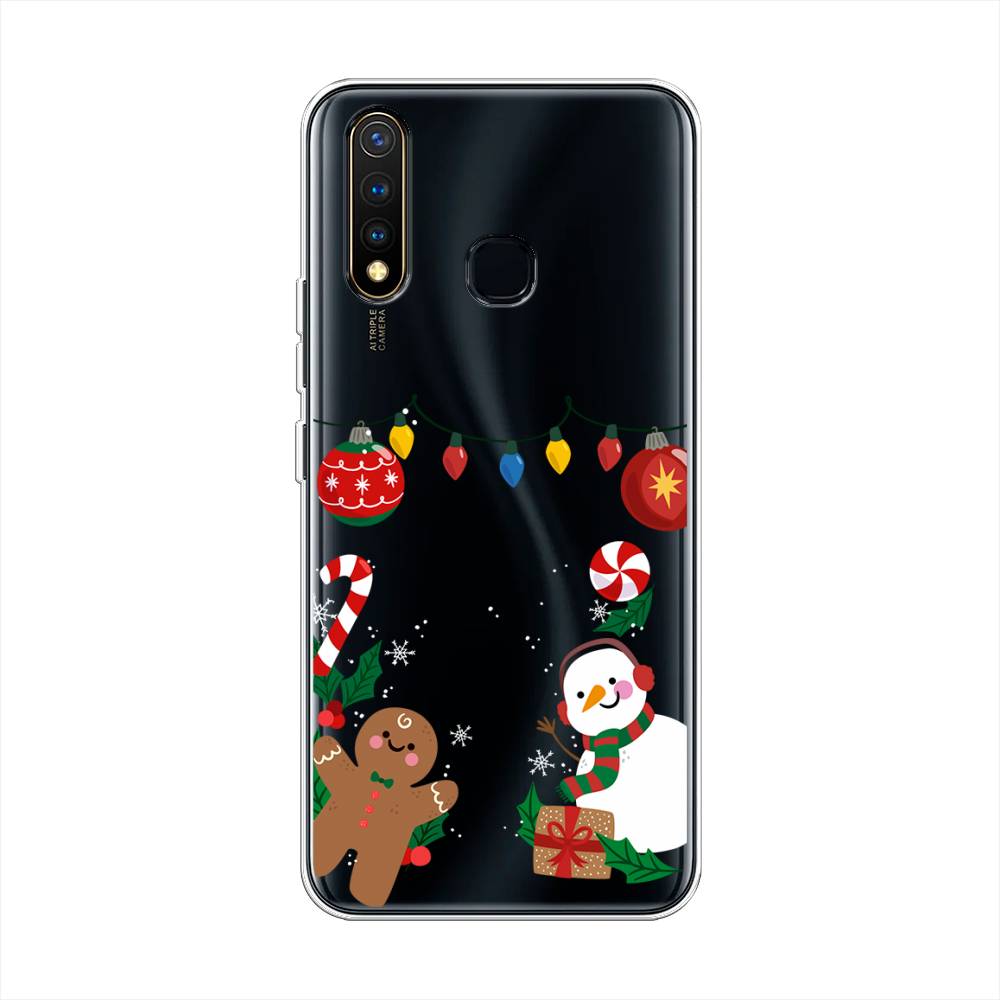 

Чехол для Vivo Y19 "Новогоднее настроение", Коричневый;красный;зеленый, 261950-5