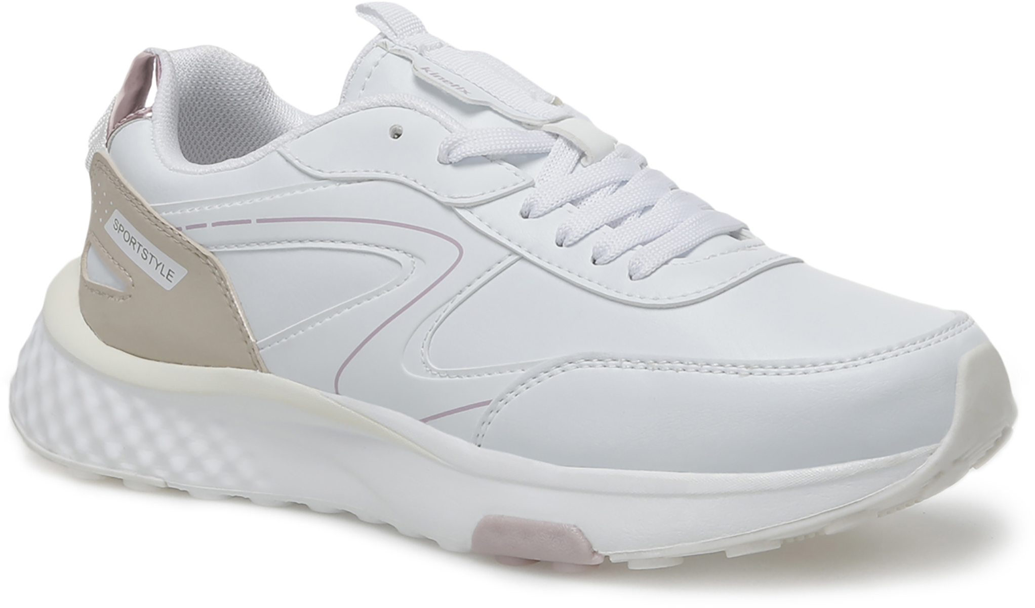 Кроссовки женские Kinetix WHITE RUNNING LAGUN PU W 2PR белые 39 EU