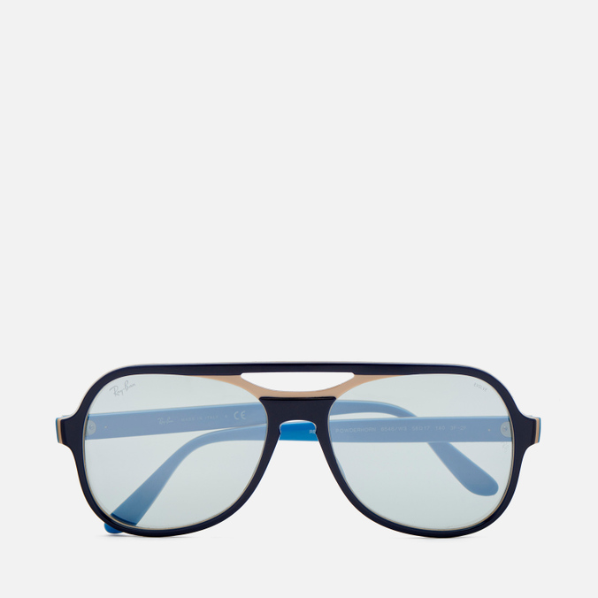 

Солнцезащитные очки унисекс Ray-Ban Powderhorn Mirror Evolve, синий, Powderhorn Mirror Evolve