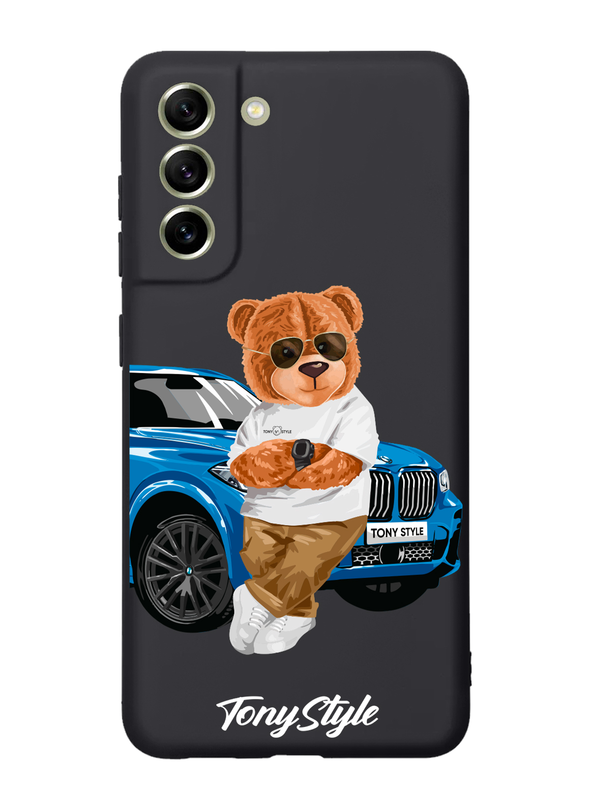 

Чехол Tony Style Samsung Galaxy S21 FE Tony Style с машиной, Голубой;коричневый;белый, Samsung Galaxy S21 FE Tony Style с машиной