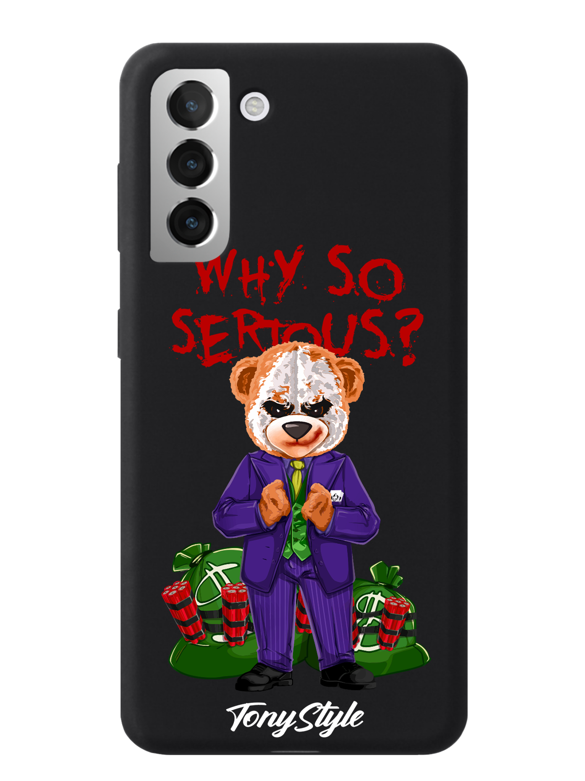 

Чехол Tony Style Samsung Galaxy S21 Tony Style Джокер Joker Why so serious, Samsung Galaxy S21 Tony Style Джокер Joker Why so serious