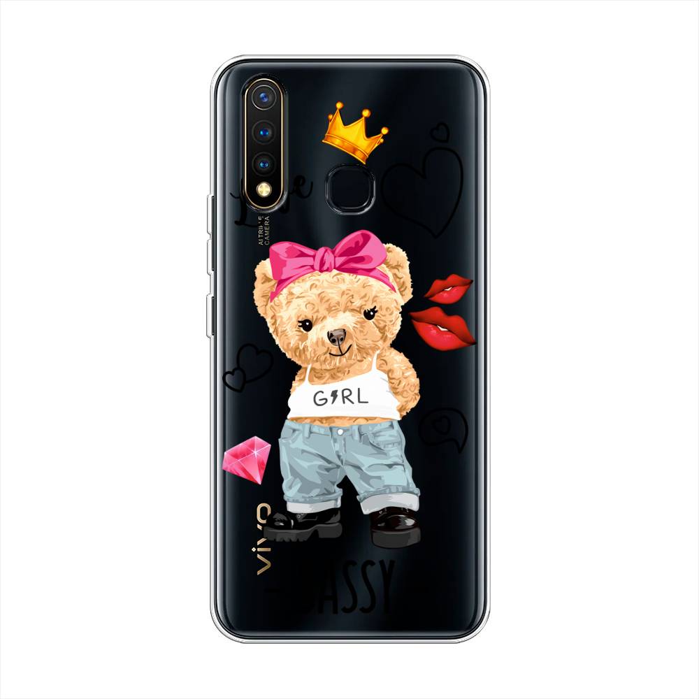 

Чехол на Vivo Y19 "Sugar Mommy", Голубой;белый;розовый, 261950-6
