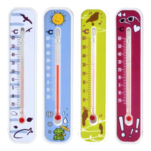 Термометр спиртовой Giardino Club для измерения температуры воздуха 3 x 14 x 0,8 см цвет в