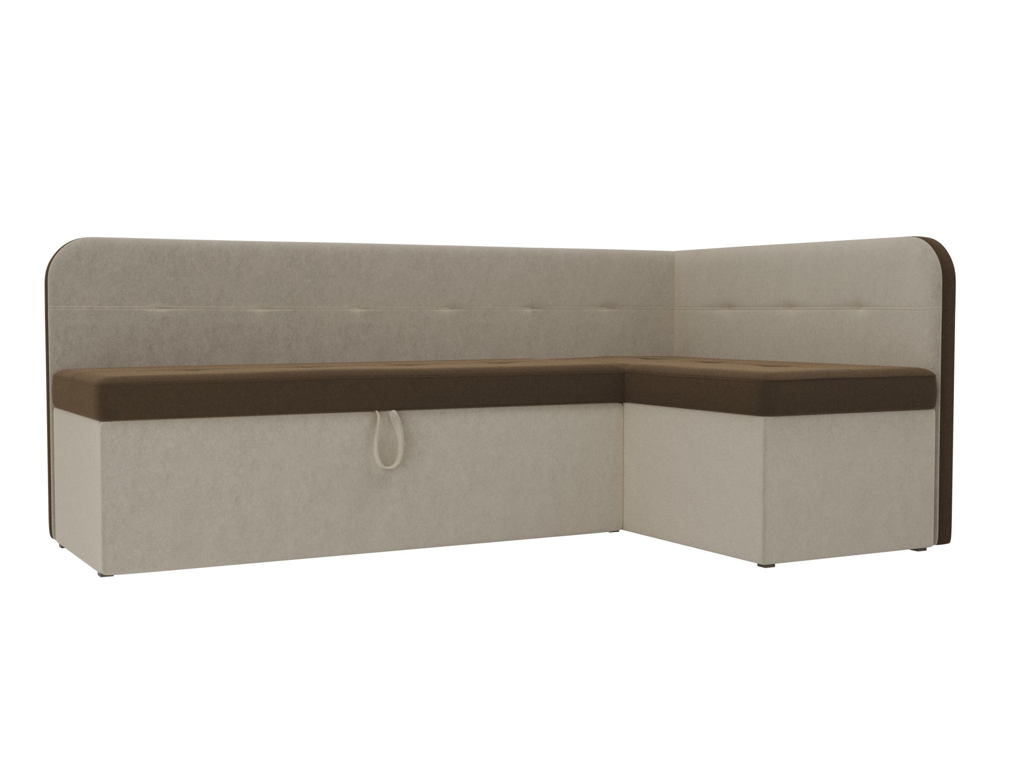 

Диван кухонный угловой Хит Диванов Форест правый микровельвет, дельфин, коричневый, 10027365