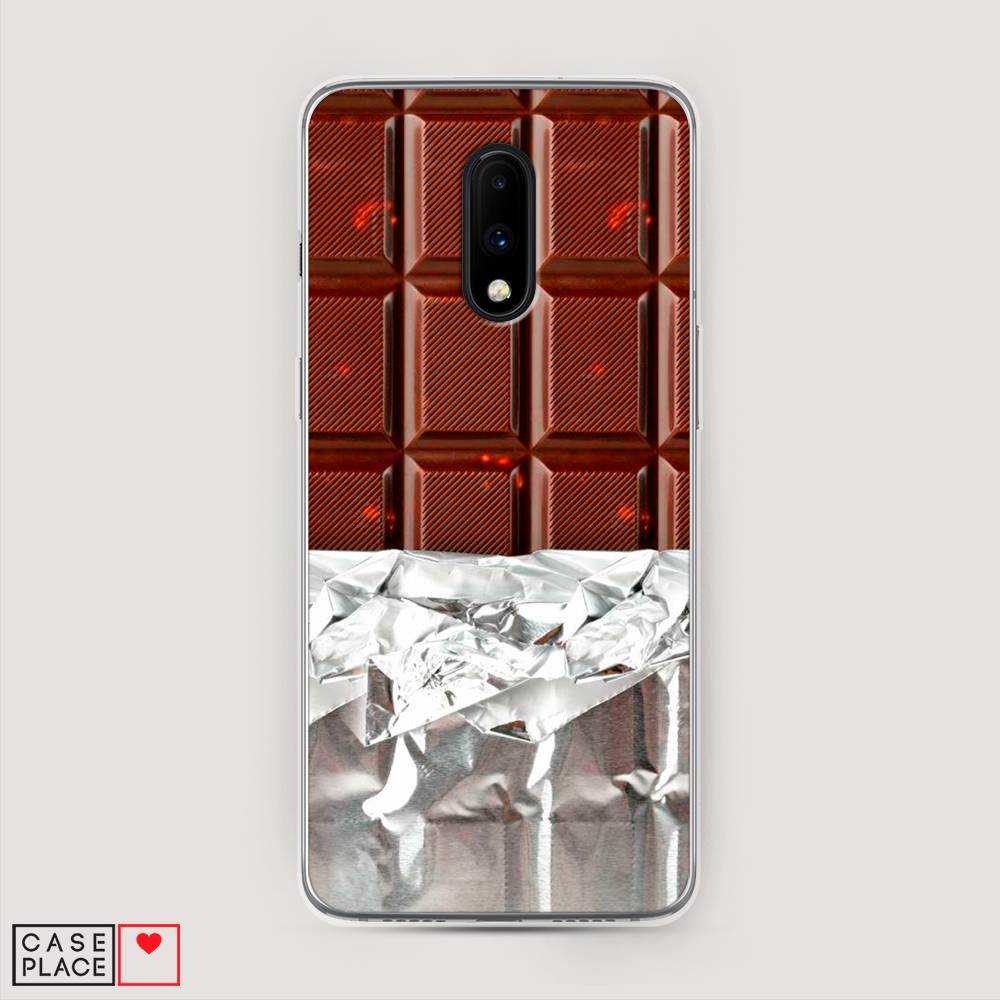 

Чехол на OnePlus 7 "Шоколад в обертке", Коричневый, 150750-6