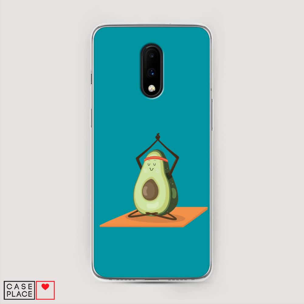 

Чехол на OnePlus 7 "Расслабься с авокадо", Голубой, 150750-6
