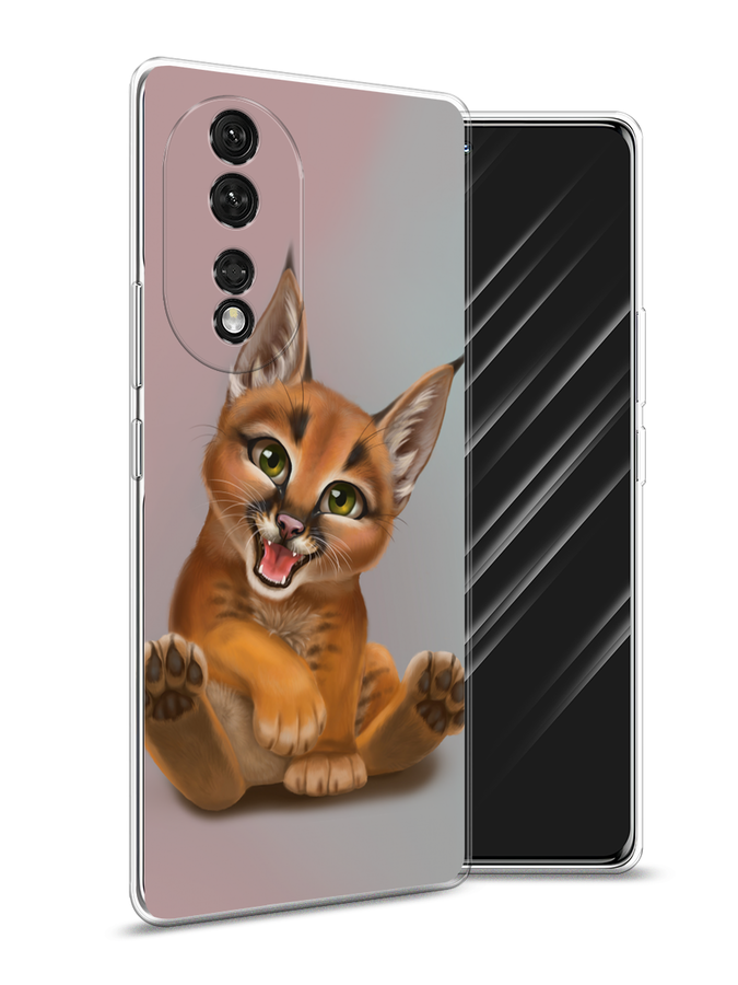 

Чехол Awog на Honor 80 "Малыш рыси", Оранжевый;серый, 6120350-1