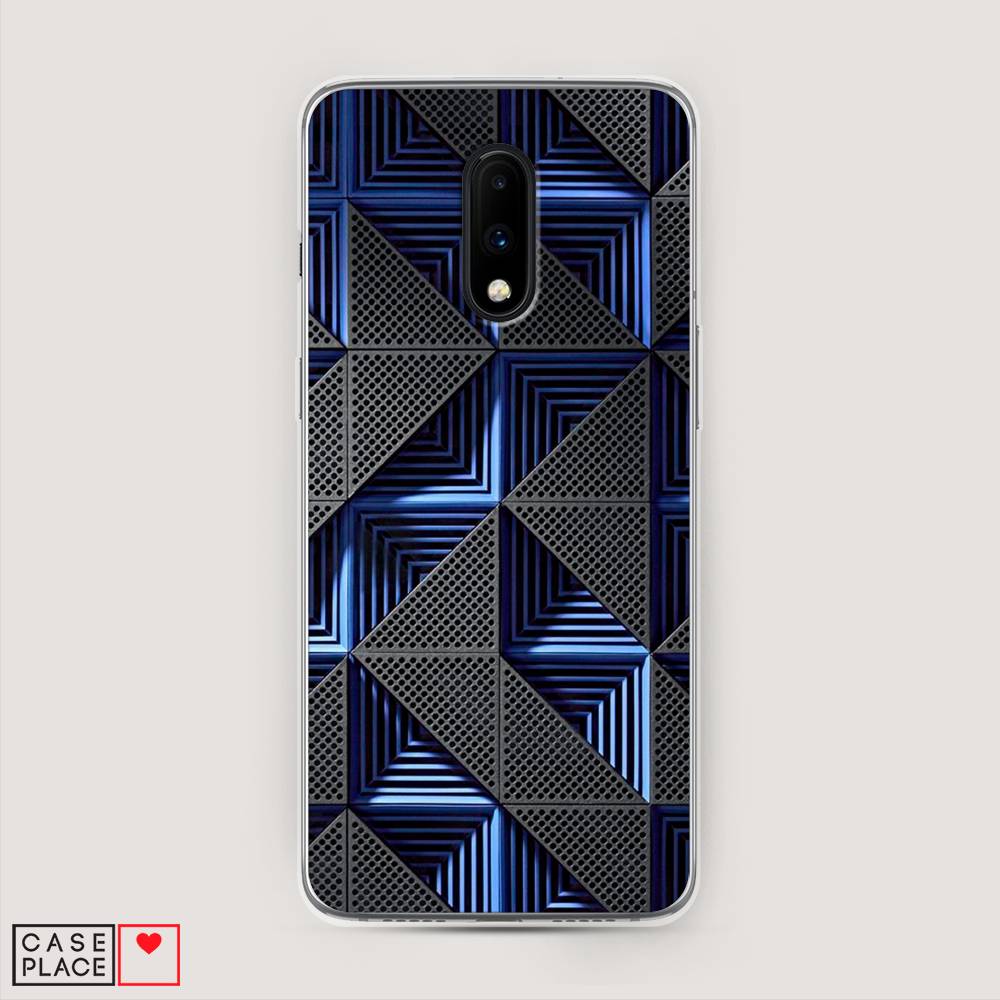 

Чехол на OnePlus 7 "IBM", Серый;синий, 150750-3