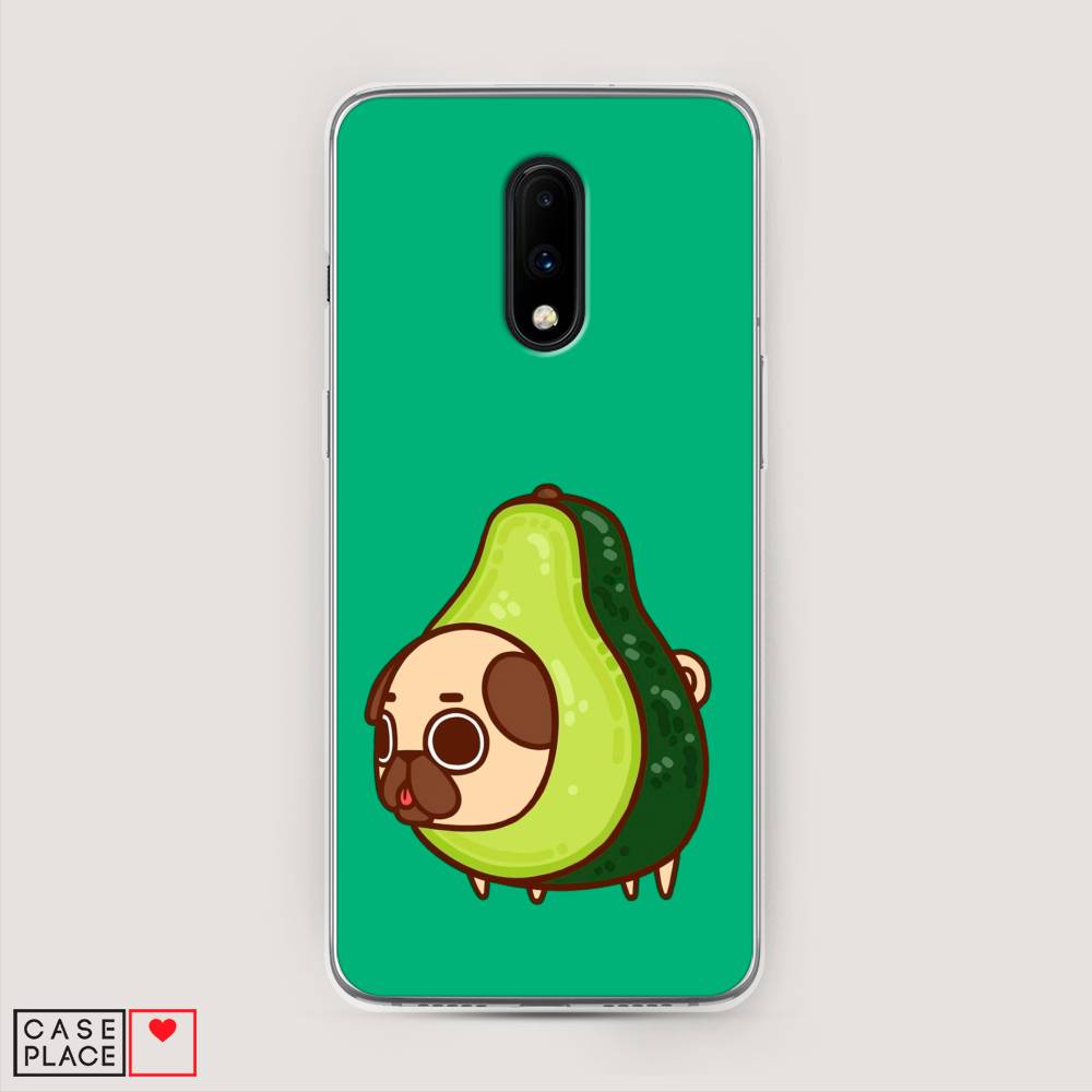 

Чехол на OnePlus 7 "Мопс авокадик", Зеленый, 150750-1