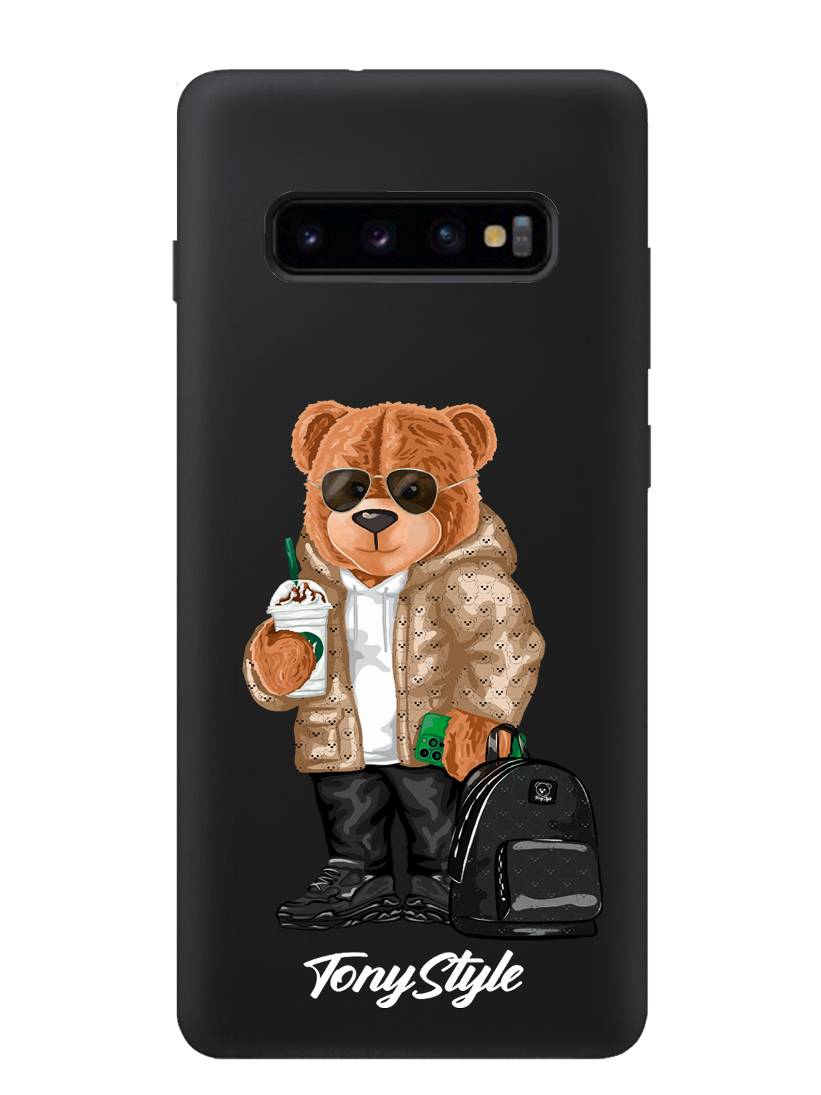 

Чехол Tony Style Samsung Galaxy S10 Plus Tony Style в очках, Коричневый;черный;белый, Samsung Galaxy S10 Plus Tony Style в очках