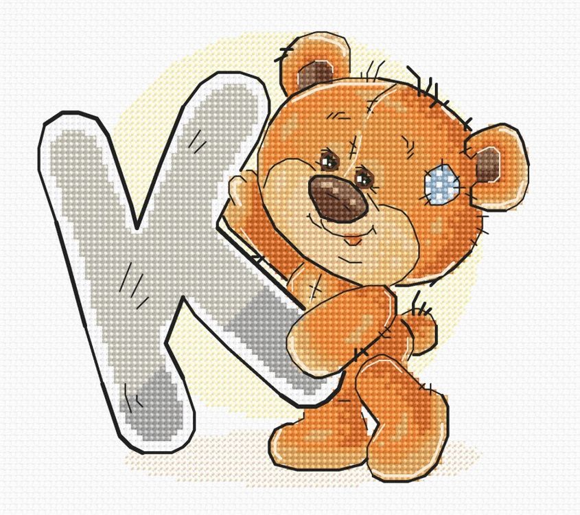 

Набор для вышивания Luca-S Буква K B1212