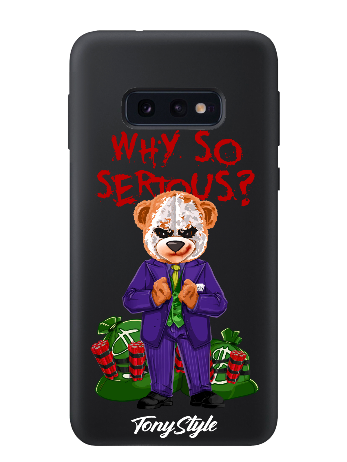 

Чехол Tony Style Samsung Galaxy S10E Tony Style Джокер Joker Why so serious, Samsung Galaxy S10E Tony Style Джокер Joker Why so serious