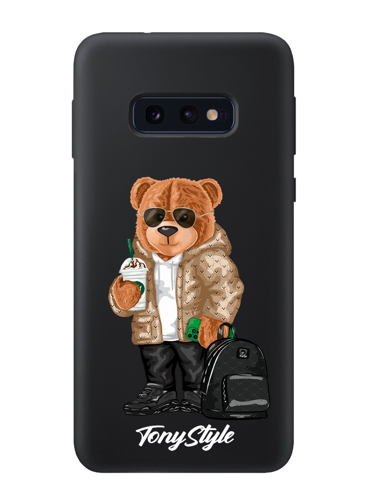 

Чехол Tony Style Samsung Galaxy S10 Tony Style в очках, Коричневый;черный;белый, Samsung Galaxy S10 Tony Style в очках