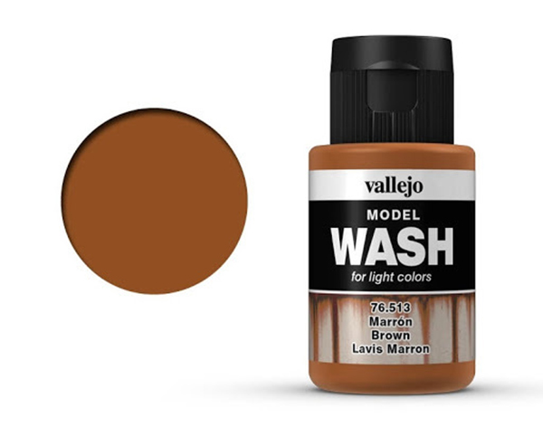 фото Краска для моделизма vallejo brown wash 35 мл