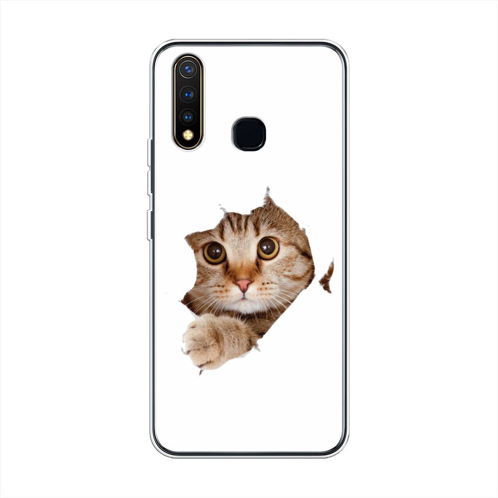 

Чехол для Vivo Y19 "Кот и бумага", Белый;коричневый, 261950-1