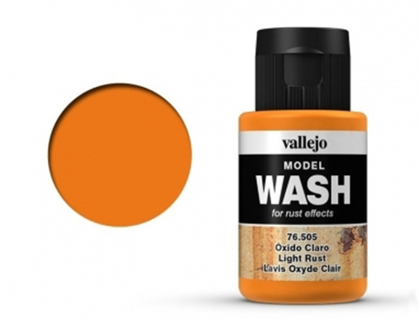 фото Краска для моделизма vallejo light rust wash 35 мл