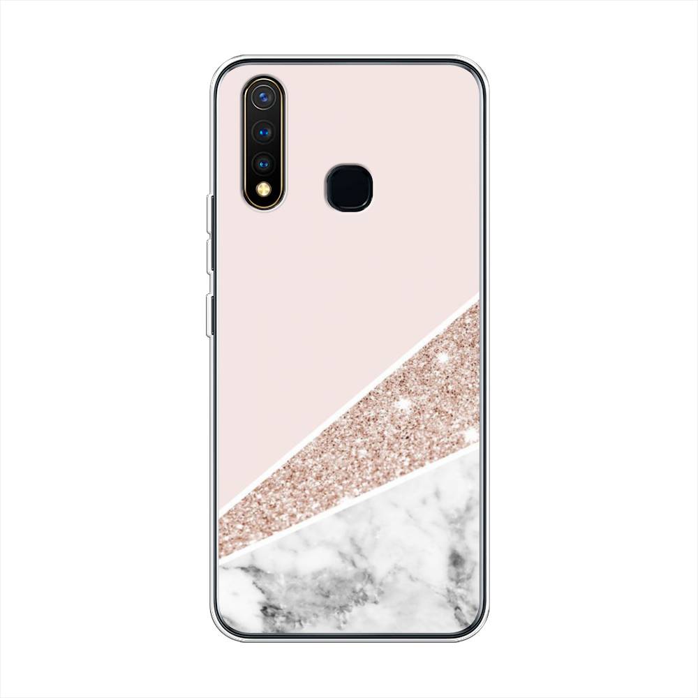 

Чехол для Vivo Y19 "Блестящий розовый мрамор", 261950-3