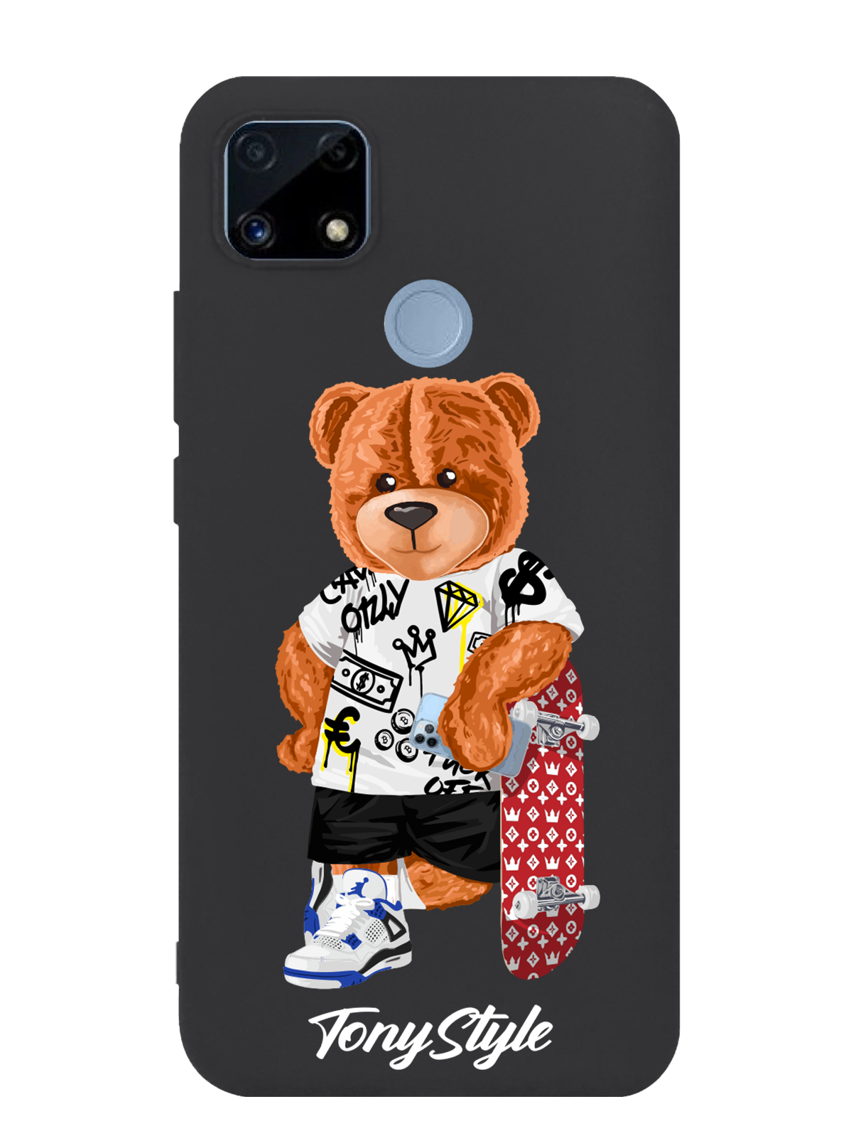 

Чехол Tony Style Realme C25S Tony Style со скейтом, Коричневый;черный;красный, Realme C25S Tony Style со скейтом