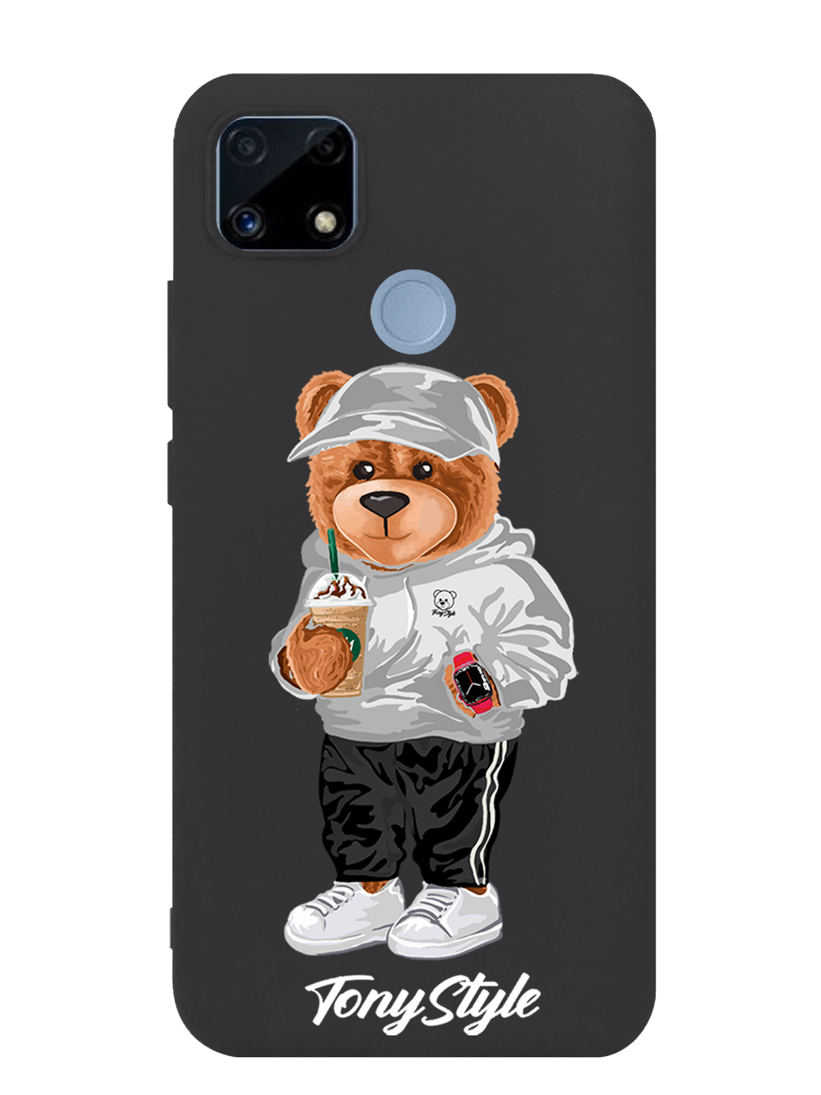 

Чехол Tony Style Realme C25S Tony Style с кофе, Серый;белый;черный, Realme C25S Tony Style с кофе