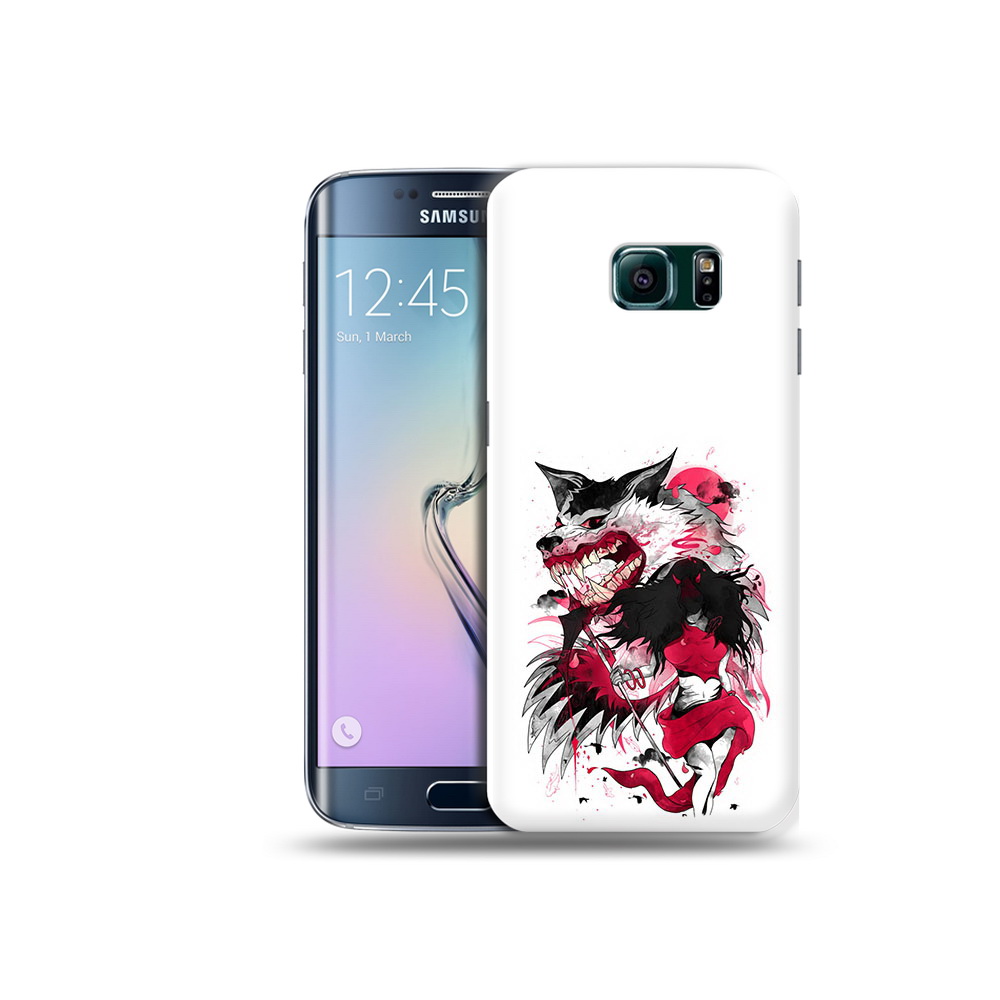 

Чехол MyPads Tocco для Samsung Galaxy S6 Edge красная шапочка, Прозрачный, Tocco