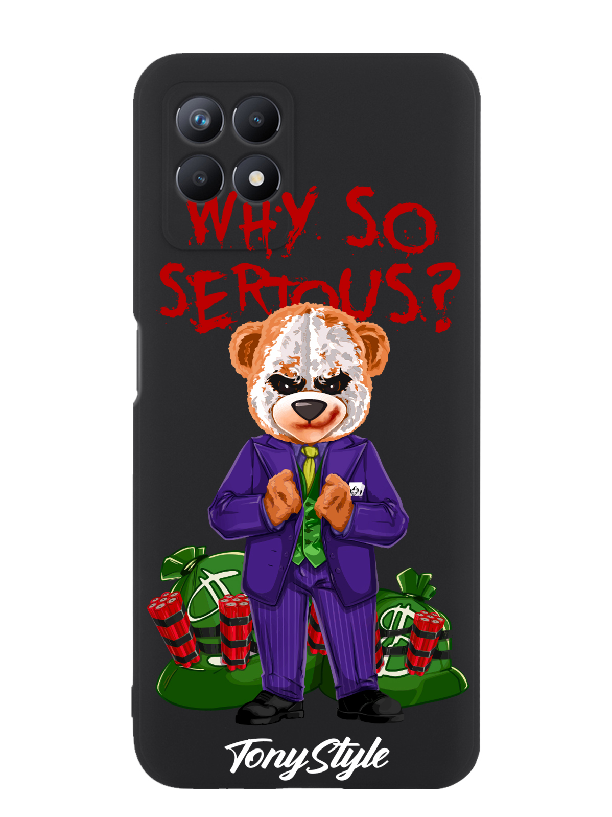 

Чехол Tony Style Realme 8i Tony Style Джокер Joker Why so serious, Realme 8i Tony Style Джокер Joker Why so serious