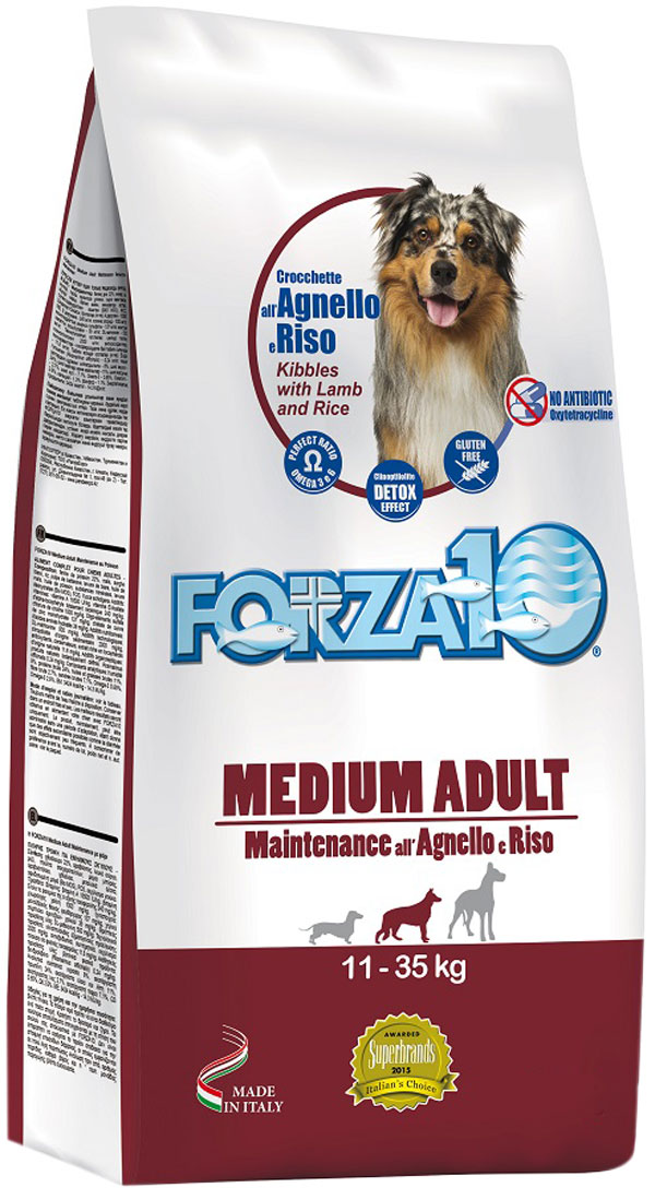 

FORZA10 FORZA10 DOG MAINTENANCE ADULT MEDIUM для взрослых собак средних пород с ягненком и