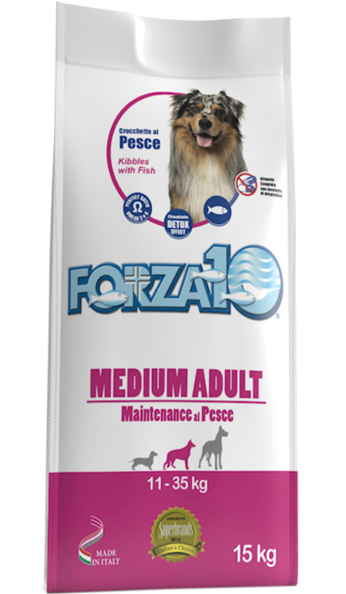 

FORZA10 FORZA10 DOG MAINTENANCE ADULT MEDIUM для взрослых собак средних пород с рыбой (2 +