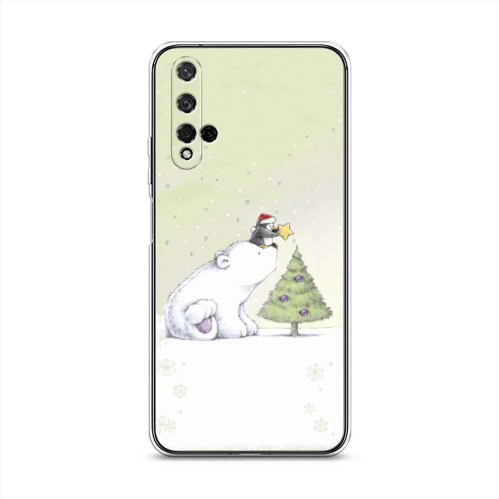 

Чехол для Honor 20/Huawei Nova 5T "Украшение елки", Белый;бежевый, 69550-5