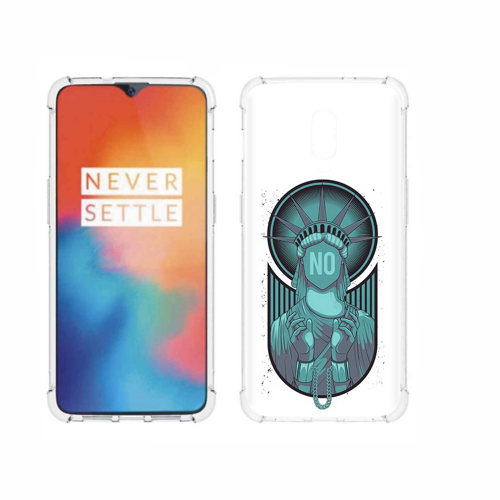 

Чехол MyPads Tocco для OnePlus 6T статуя свободы зеленый, Прозрачный, Tocco