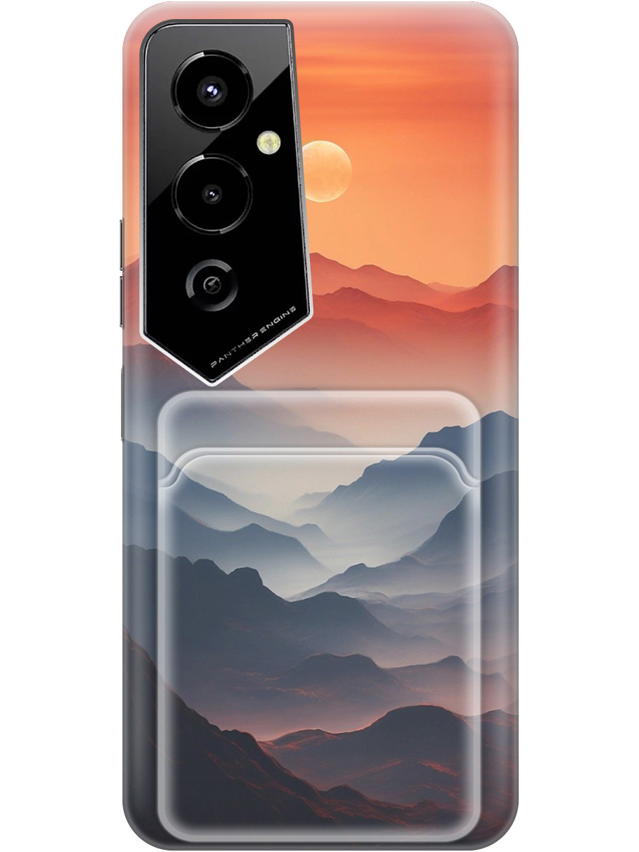 

Силиконовый чехол на Tecno Pova 4 Pro с принтом с карманом для карты прозрачный 785782, Прозрачный;оранжевый;черный, 762091510