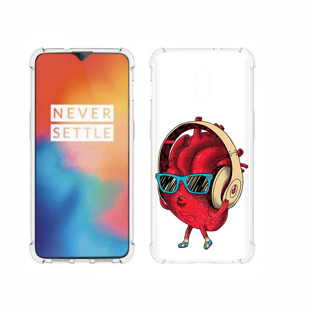 

Чехол MyPads Tocco для OnePlus 6T слушай сердце, Прозрачный, Tocco