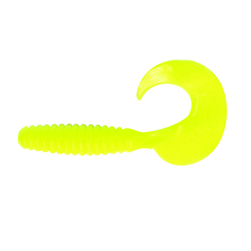 

Твистер YAMAN PRO Spiral, р.2.5 inch, цвет #02 - Chartreuse (уп.10 шт) (YP-S25-02), Зеленый;желтый, PRO Spiral